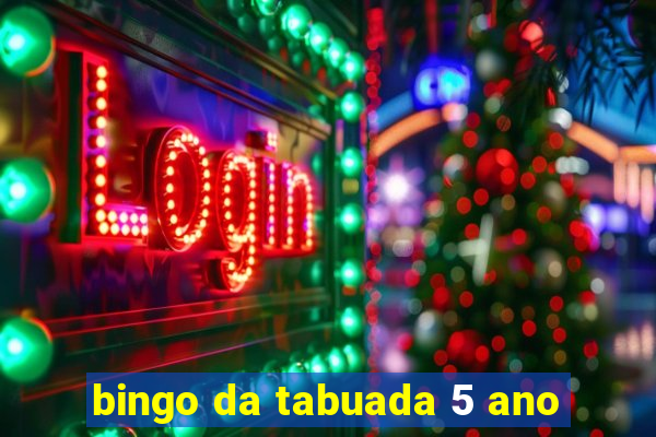 bingo da tabuada 5 ano